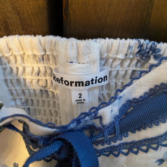 Reformation Paola Floral Linen Top - Picture 6 of 7